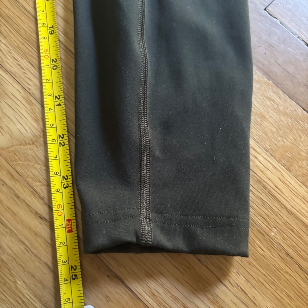 LNDR Limitless Pocket Leggings Womens Small 25" Inseam Olive Gym Workout Fit - Picture 6 of 11